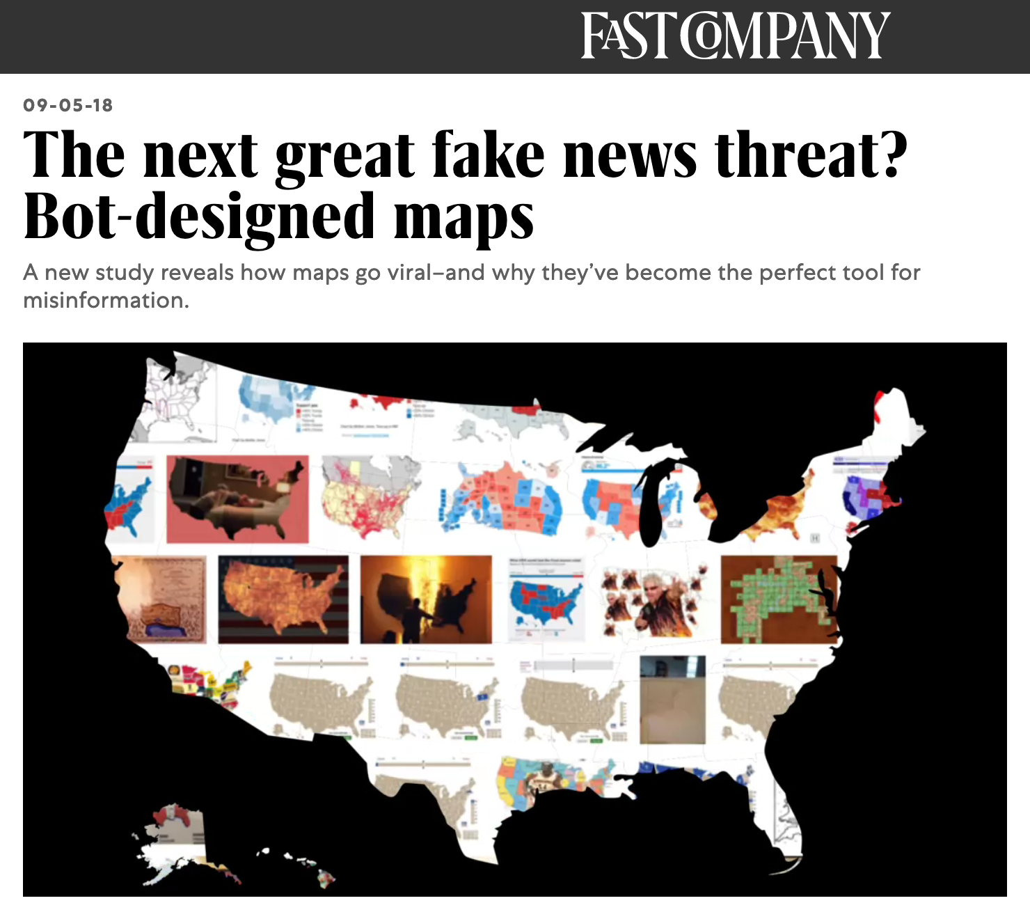 Fast Company on bot-designed maps